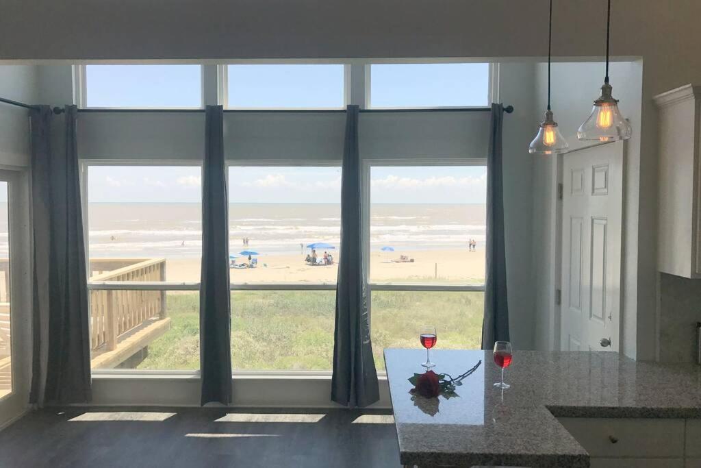 Beach Front On West Beach Galveston Kültér fotó
