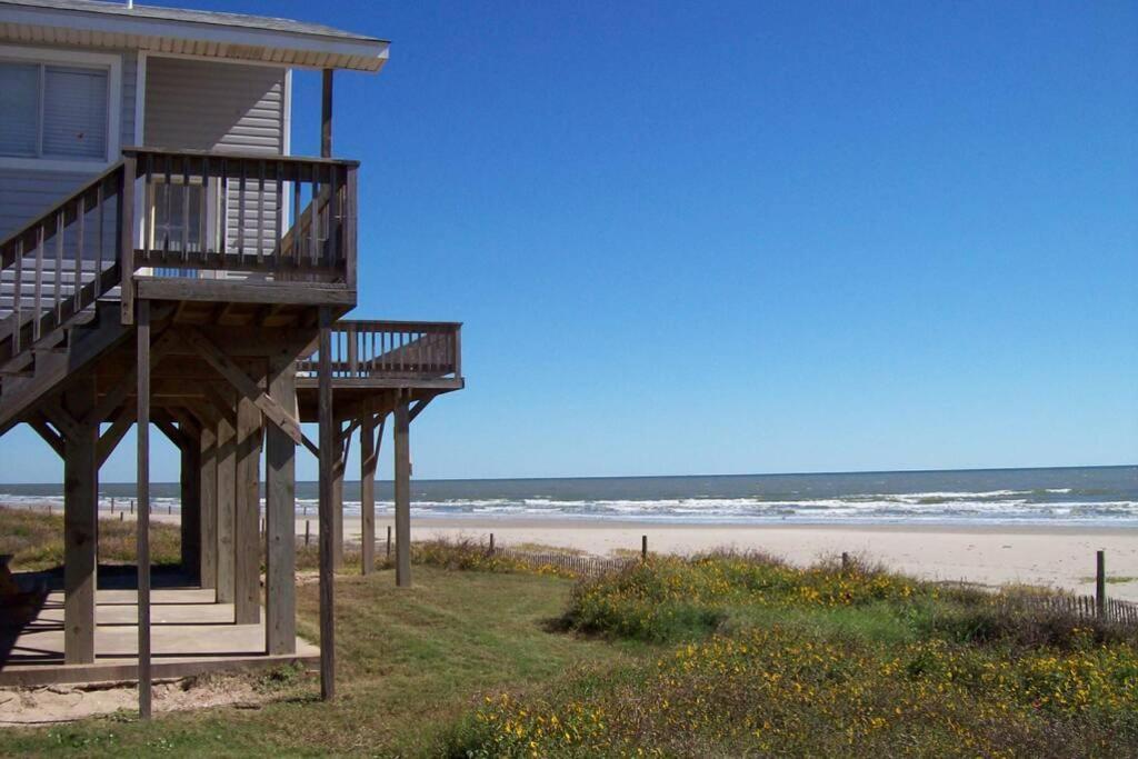 Beach Front On West Beach Galveston Kültér fotó
