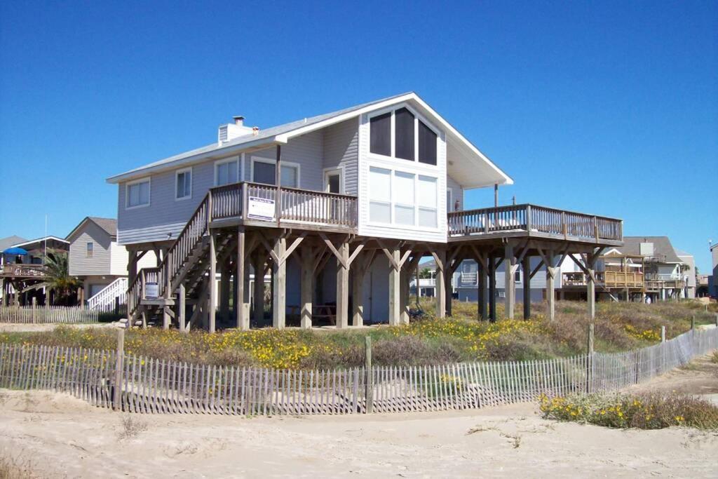 Beach Front On West Beach Galveston Kültér fotó